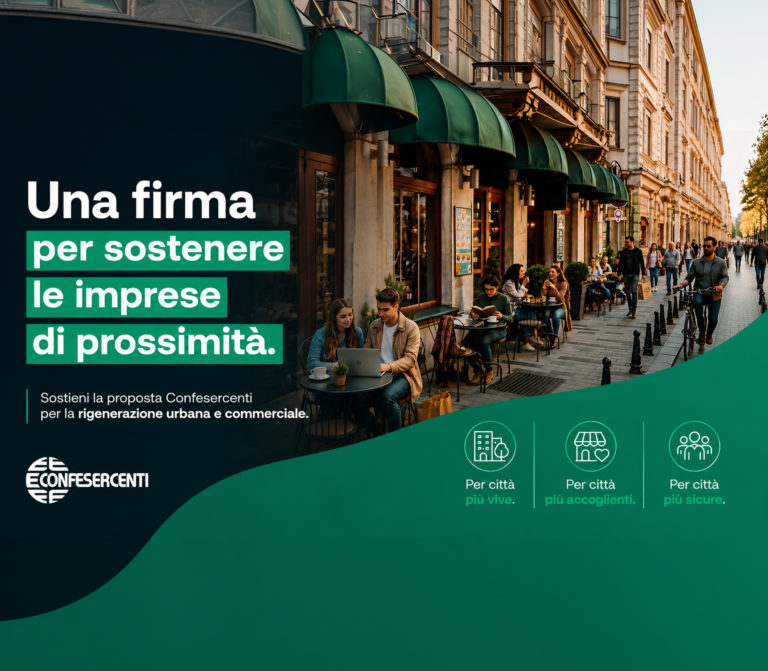 Diamo forza ai negozi sotto casa. Firma la proposta di legge per il futuro del commercio nelle nostre città.